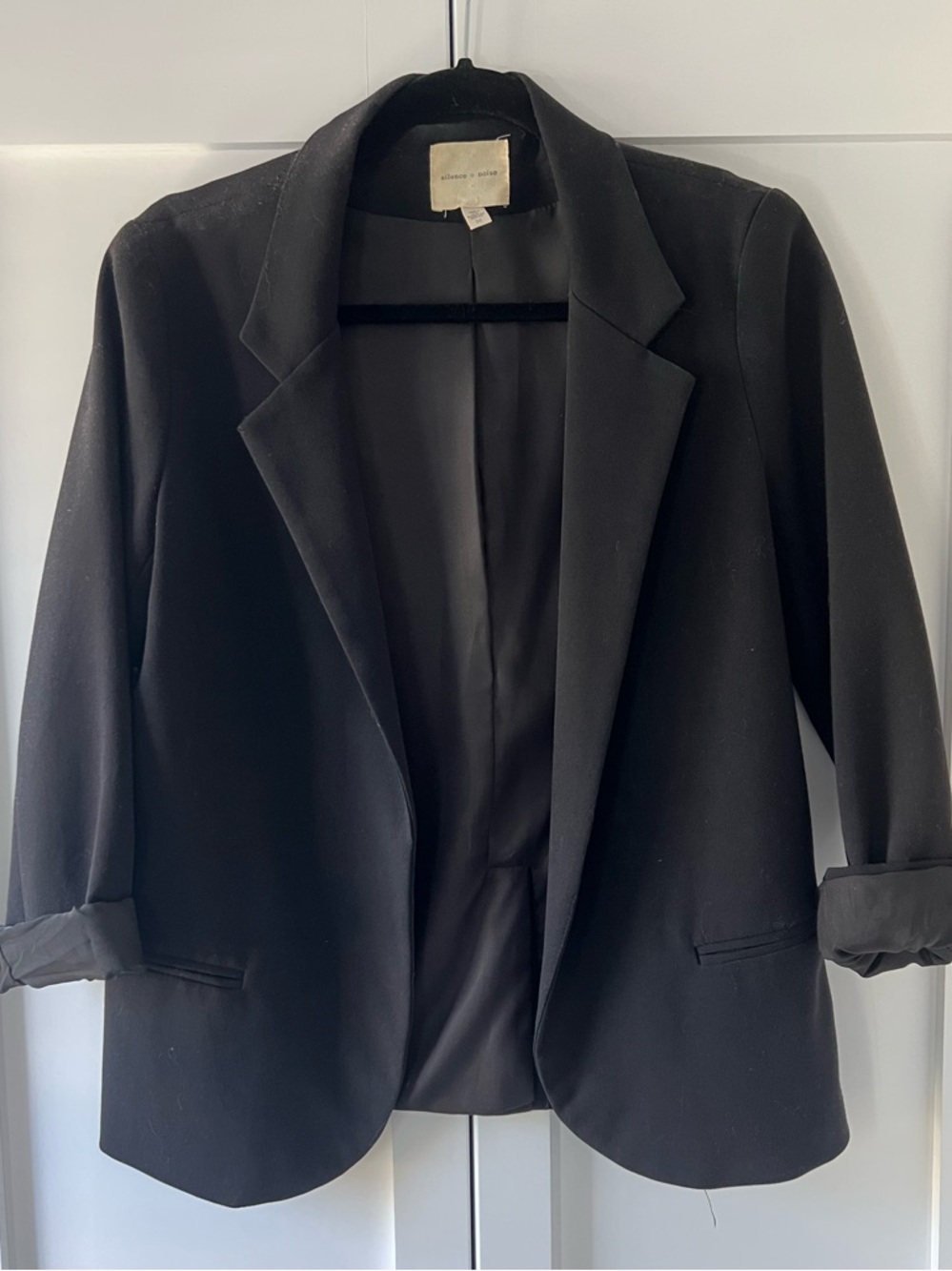 Silence + Noise Black Blazer